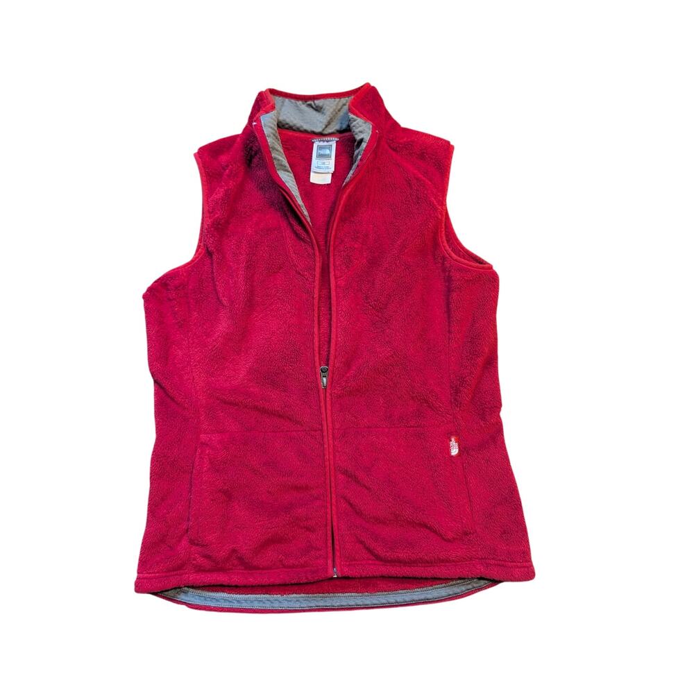 The North Face Women's Osito Fleece Vest Full Zip High Pile Red Size L